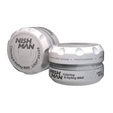 NishMan Color Styling Wax C1 Light Silver 150ml