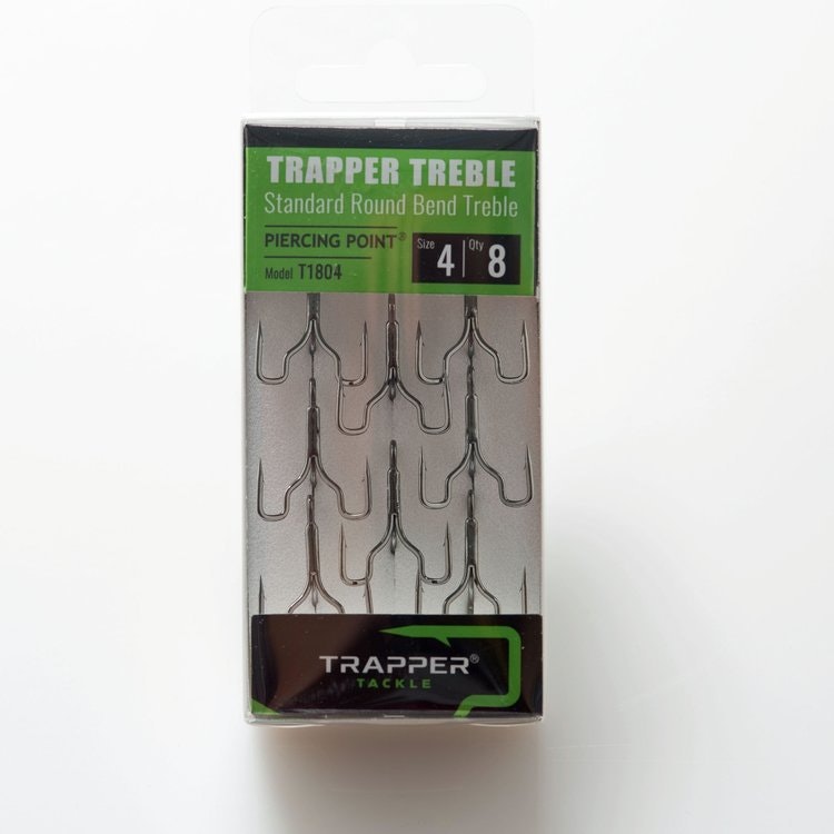 Trapper Hooks Standard Round Bend Treble