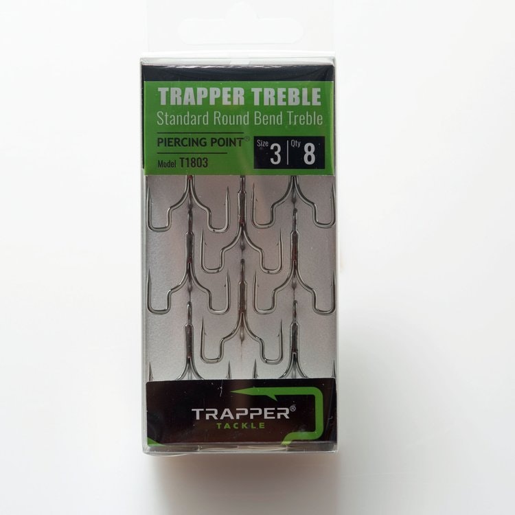 Trapper Hooks Standard Round Bend Treble