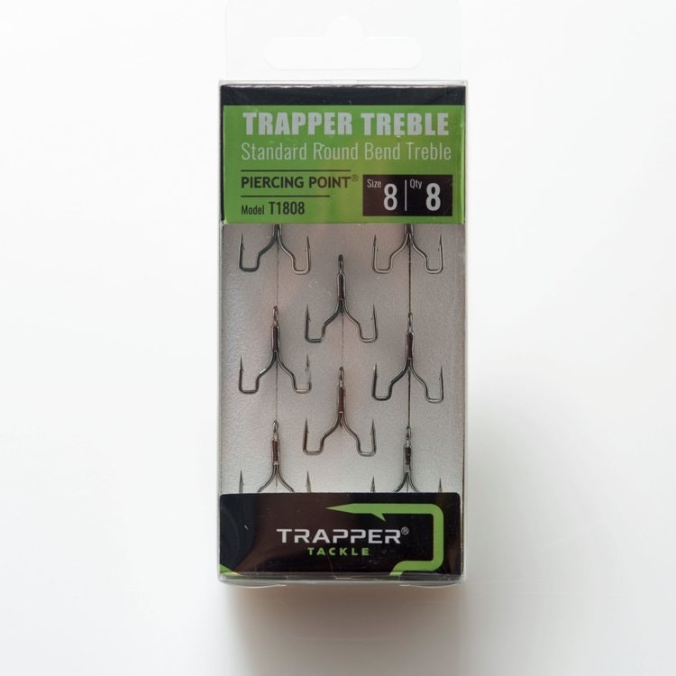 Trapper Hooks Standard Round Bend Treble