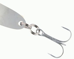 Colonel Z Seatrout II White with red spots med Mustad krok