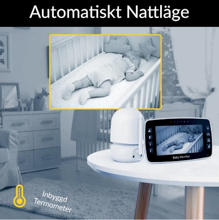 Babyalarm med Kamera - Trådløs