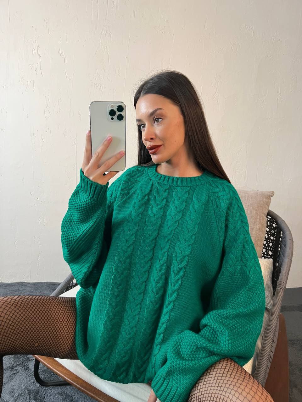 Långärmad tröja grön