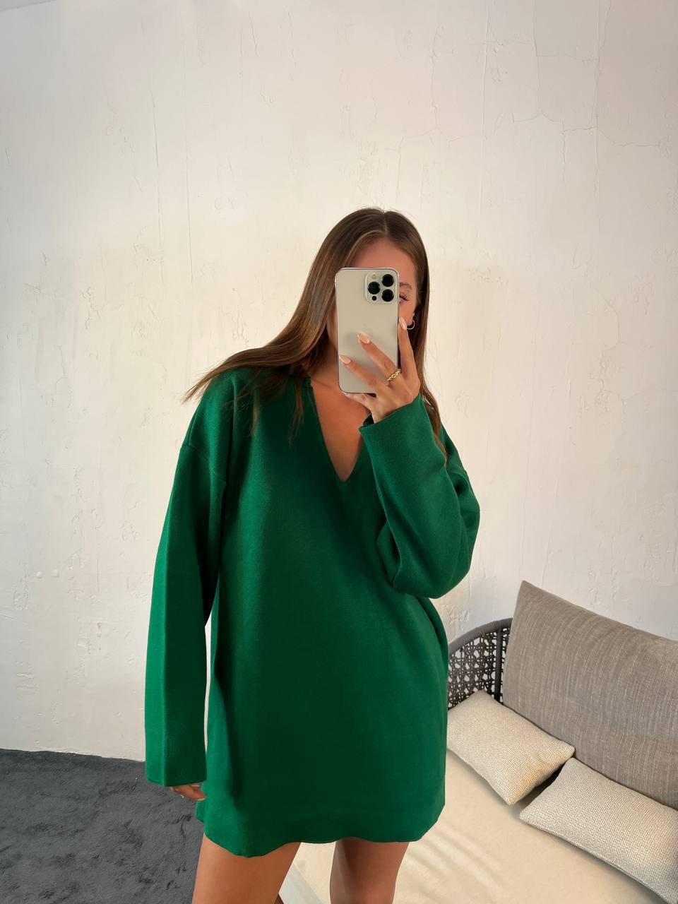 Långärmad tröja grön - lerich
