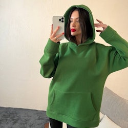 Hoodie långärmad tröja grön