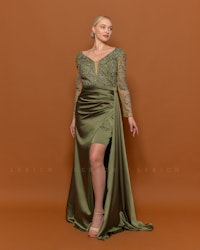 Långärmade klänningar Mint grön