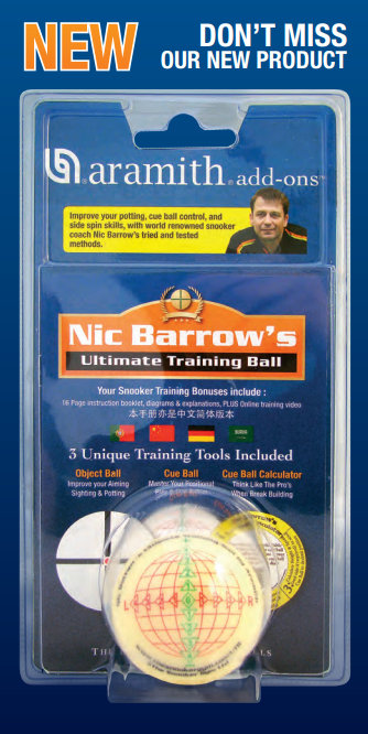 Aramith Ultimate Training Ball – Nic Barrow’s