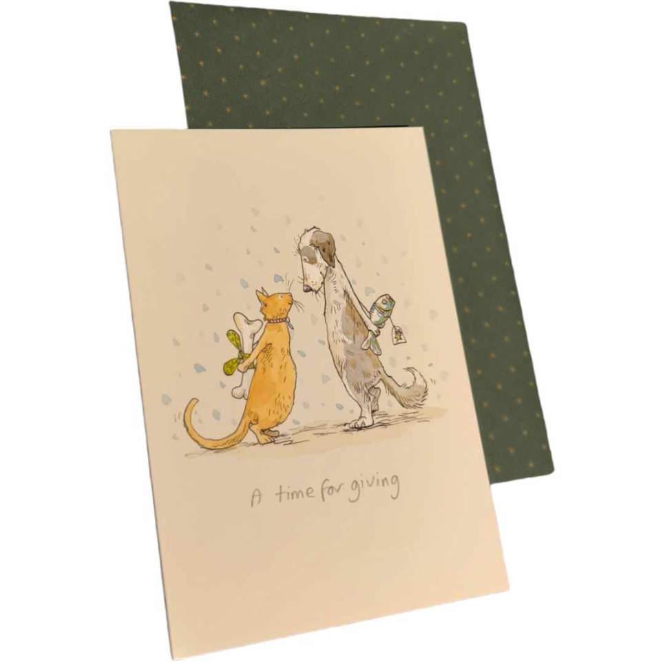 Card "A time for giving"