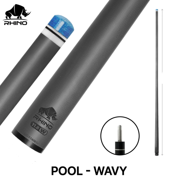 Rhino Carbon Fiber shaft 12.5 mm, 29" Wavy for Mezz