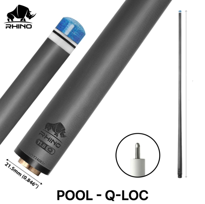 Rhino Carbon Fiber shaft 12.2 mm, 29" Joint: Uni Lock