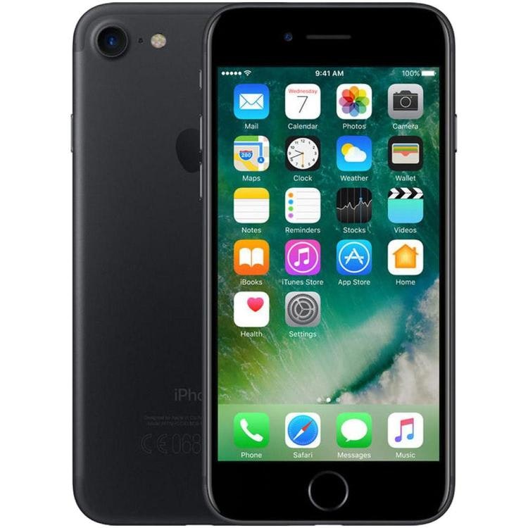 Apple iPhone 7 32GB Matt Svart - BEGAGNAD - GOTT SKICK - OLÅST