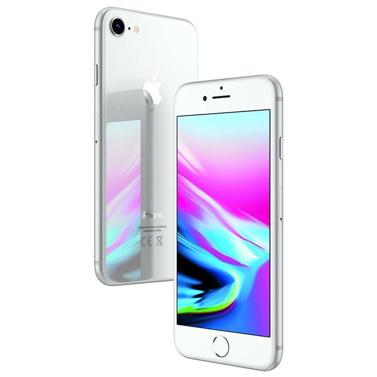 iPhone 8 64GB Silver - BEG - GOTT SKICK - OLÅST