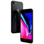 Apple iPhone 8 64GB Space Gray/Silver - BEGAGNAD - GOTT SKICK - OLÅST