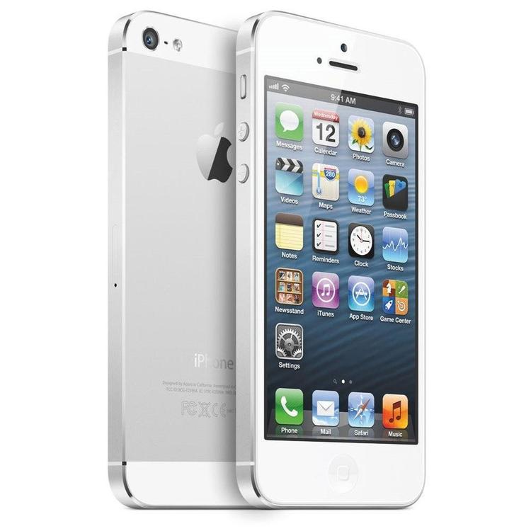 Apple iPhone 5 16GB Silver - BEG - GOTT SKICK - OLÅST