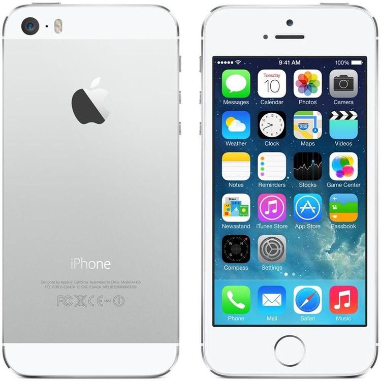 Apple iPhone 5S 16GB Silver - BEG - GOTT SKICK - OLÅST