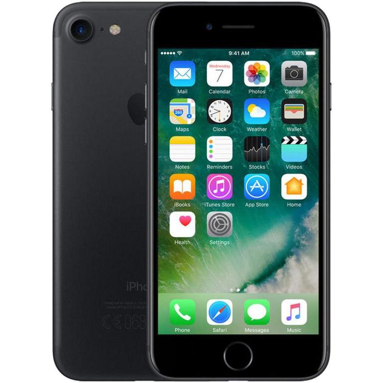 Apple iPhone 7 128GB Matt Svart - BEGAGNAD - GOTT SKICK - OLÅST