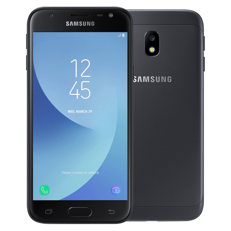 Samsung Galaxy J3 (2017) 16GB Dual SIM Svart - BEGAGNAD - GOTT SKICK - OLÅST