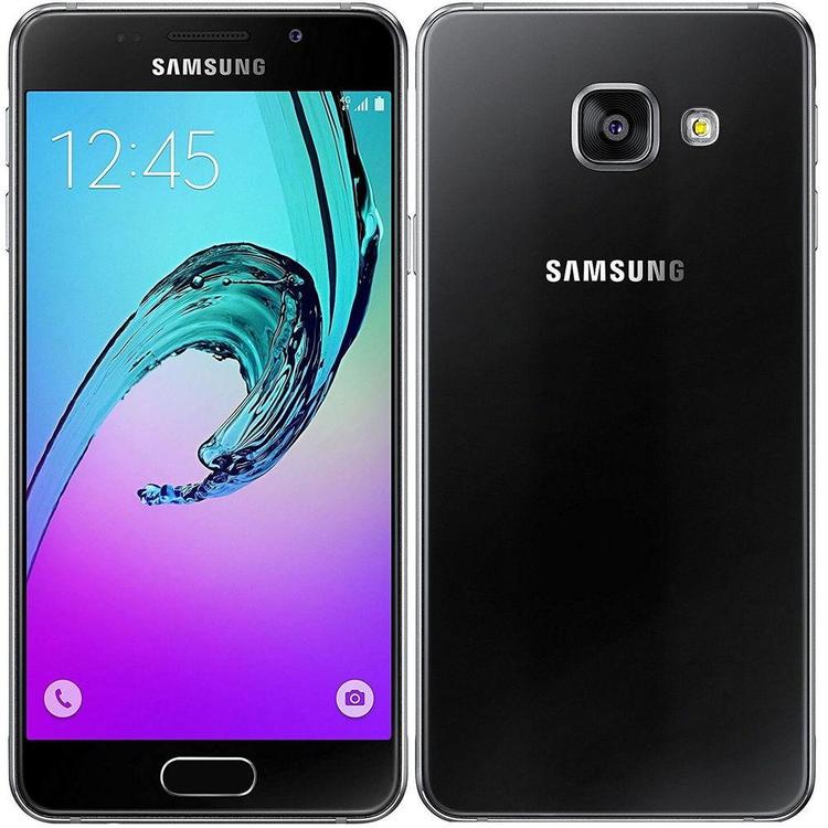 Samsung Galaxy A3 (2016) 16GB Svart - BEGAGNAD - GOTT SKICK - OLÅST