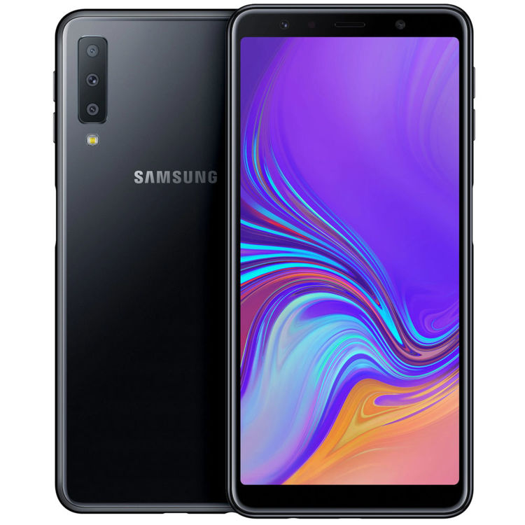 Samsung Galaxy A7 (2018) 64GB Dual SIM Svart - BEG - GOTT SKICK - OLÅST