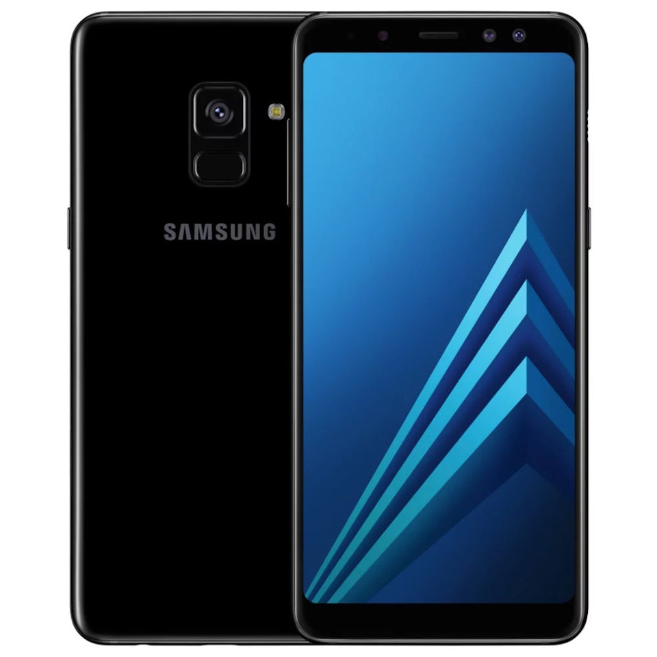Samsung Galaxy A8 (2018) 32GB Dual SIM Svart - BEGAGNAD - GOTT SKICK - OLÅST