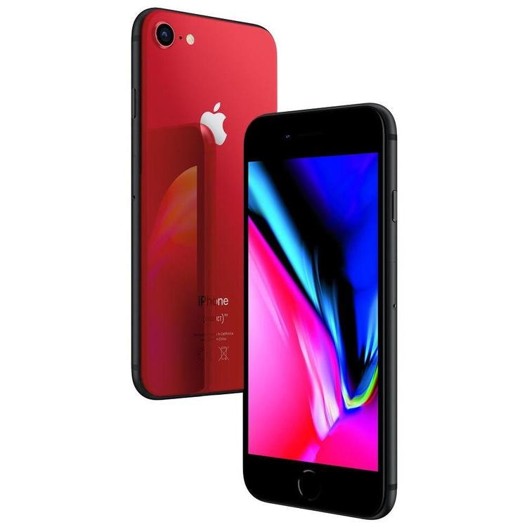 Apple iPhone 8 64GB Space Gray/Röd - BEGAGNAD - GOTT SKICK - OLÅST