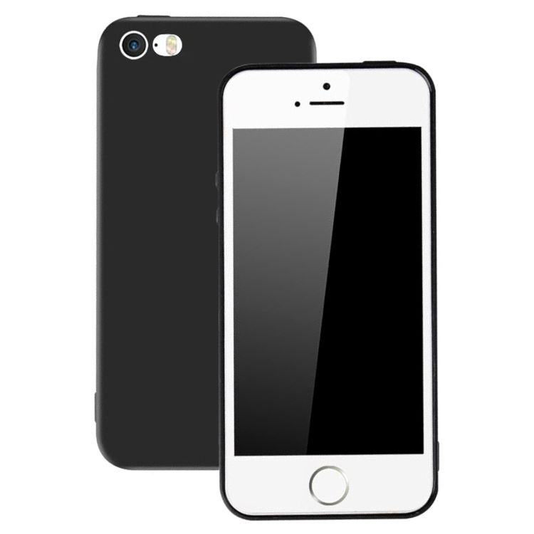 iPhone 5 / 5s - Ultratunt Matt Svart Mjukt skal