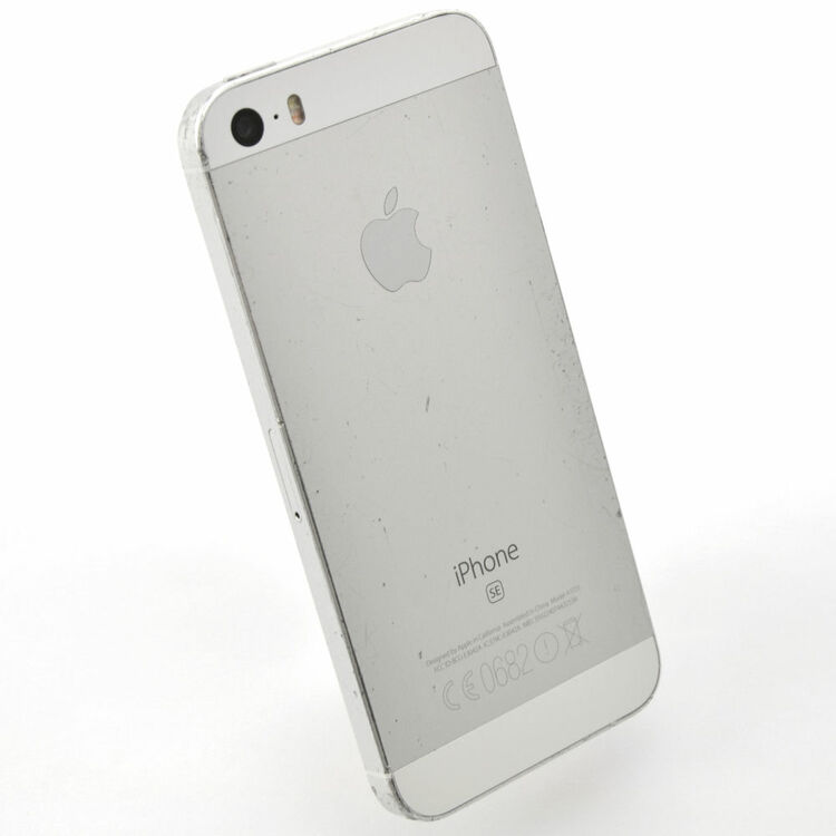 iPhone SE 16GB  Silver - BEG - ANVÄNT SKICK - OLÅST