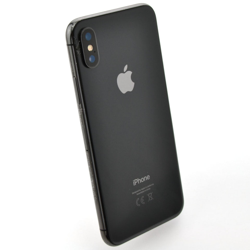 Apple iPhone X 64GB Space Gray - BEGAGNAD - ANVÄNT SKICK - OLÅST