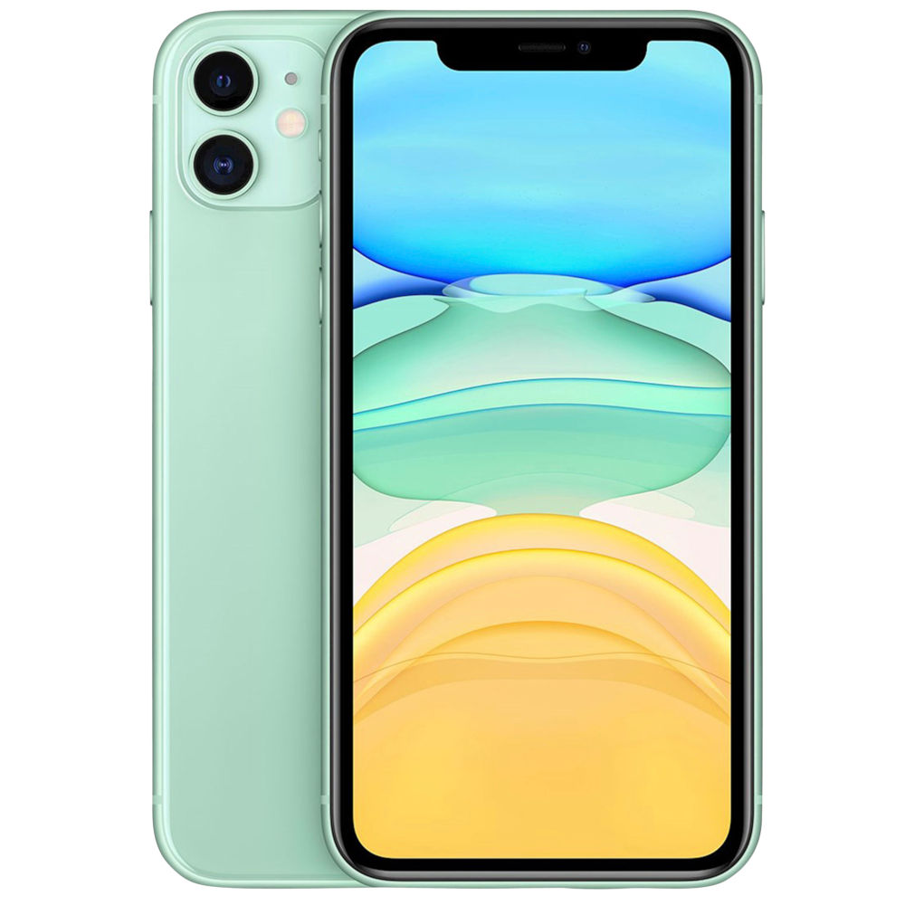 Apple iPhone 11 64GB Grön/Lila - BEGAGNAD - GOTT SKICK - OLÅST