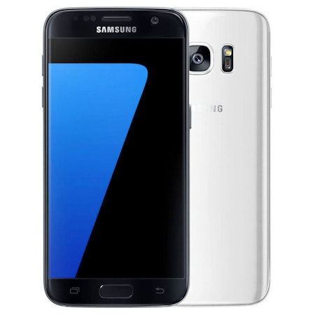 Samsung Galaxy S7 32GB Svart/Vit - BEGAGNAD - GOTT SKICK - OLÅST