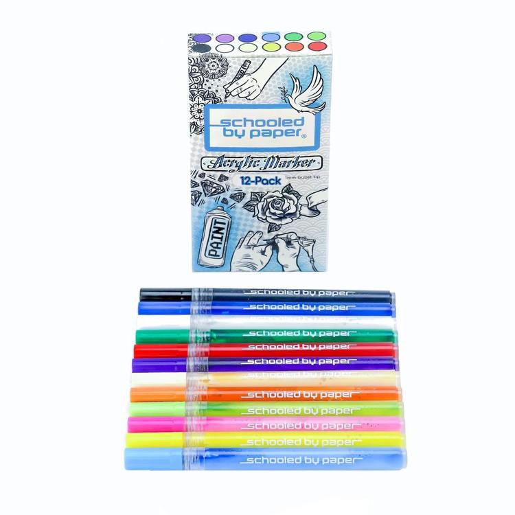 ACRYLIC MARKERS (12-PACK)