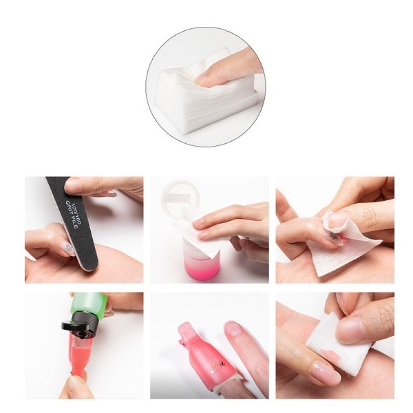 Nail Wipes - Nagelservetter Mjuka - 200st
