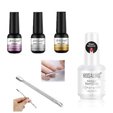 Startkit - Primer, Base & Toplack + Remover + Nagelverktyg