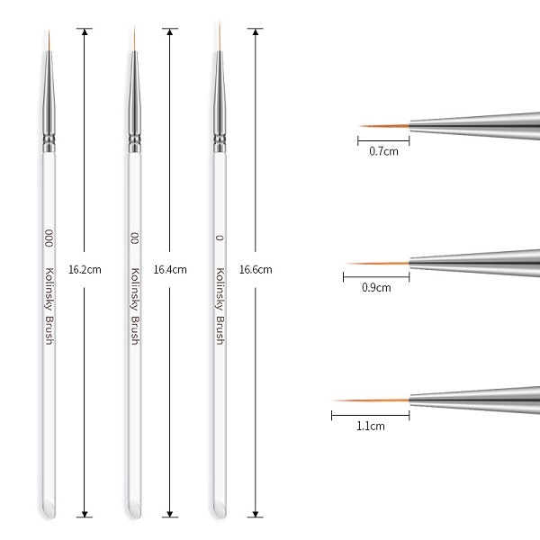 3 pcs Smala Penslar