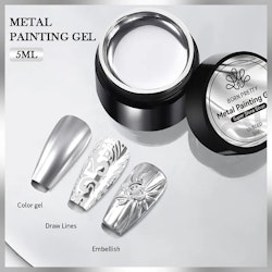 Metal Mirror Silver Gel - Burk 5ml