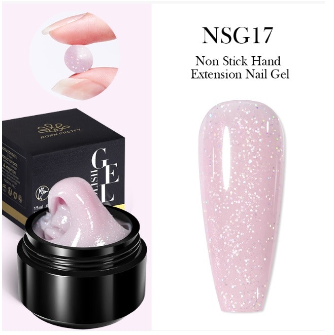 Non Stick Gel - Light Purple Glitter - 15ml