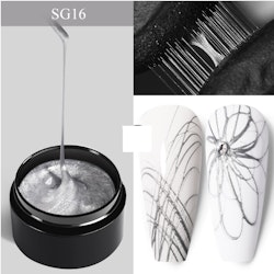 Spider Gel - Elastisk Gel - Silver- 5 ml