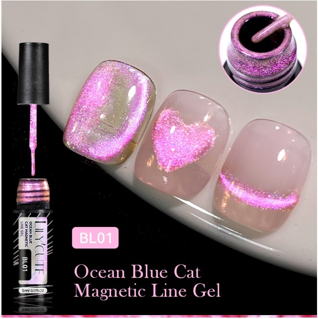 Ocean Cat Magnetic Liner Purple - 5ml
