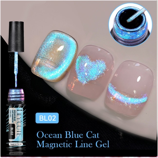 Ocean Cat Magnetic Liner Blue - 5ml