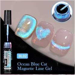 Ocean Cat Magnetic Liner Blue - 5ml