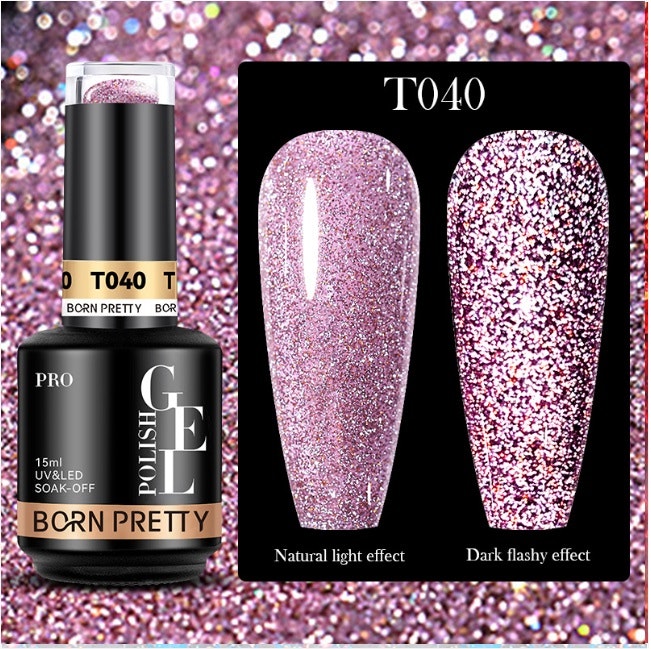 Gellack - Reflective Glitter Disco TF40 - 15 ml Hema Free