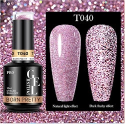 Gellack - Reflective Glitter Disco TF40 - 15 ml Hema Free