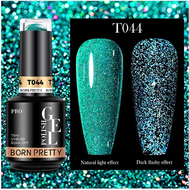 Gellack - Reflective Glitter Disco TF44 - 15 ml Hema Free