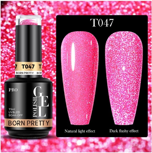 Gellack - Reflective Glitter Disco TF47 - 15 ml Hema Free