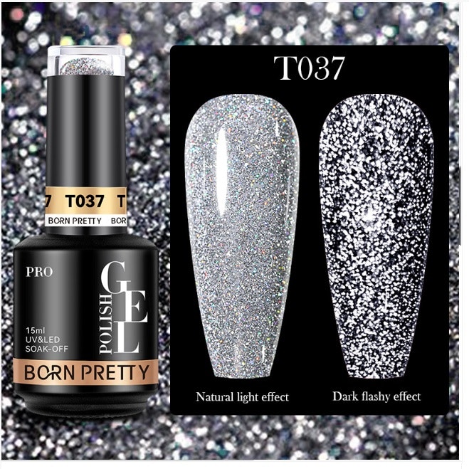 Gellack - Reflective Glitter Disco TF37 - 15 ml Hema Free