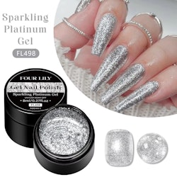 Sparkling Platinum Gel- Silver- 8ml