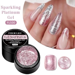 Sparkling Platinum Gel- Rose- 8ml