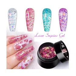 Laser Sequins Gel - Flera färger - 8ml