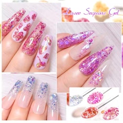 Laser Sequins Gel - Flera färger - 8ml