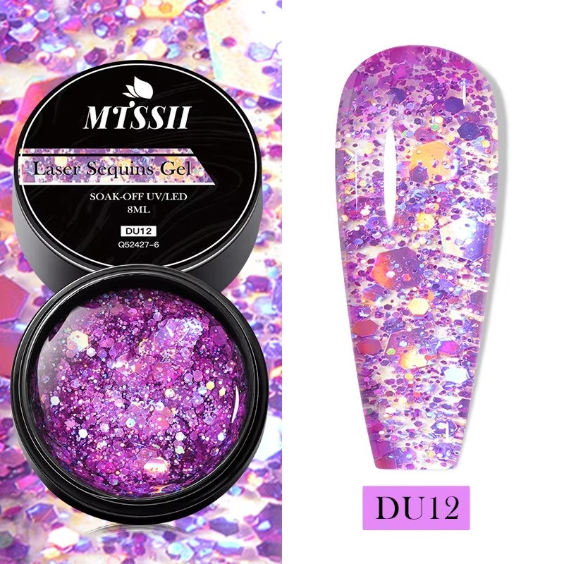 Laser Sequins Gel - Flera färger - 8ml